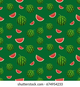 seamless water melon ,vector illustration.