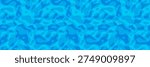 Seamless Water Pattern with Rippling Waves and Pool Surface Texture. Blue Ocean Background with Flowing Liquid Shapes for Summer Beach Designs and Aquatic Illustrations