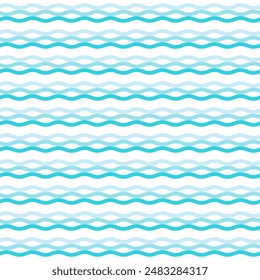 patrón de línea de onda de agua sin costura y Ilustración vectorial de fondo