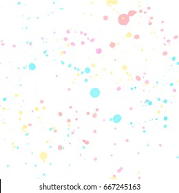 Seamless watercolor  abstract expressionism splatter pattern. style of drip painting. Vector Illustration