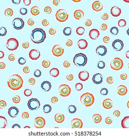 Seamless watercolor abstract pattern. Vector illustration