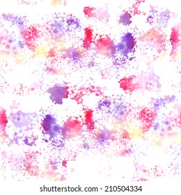 Seamless watercolor background. Vector eps 10.