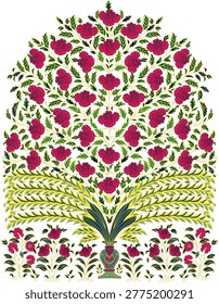 Seamless watercolor floral pattern background featuring a spring nature design with pink roses, red poppies, and tulips in a blooming summer flower bouquet illustration
See less