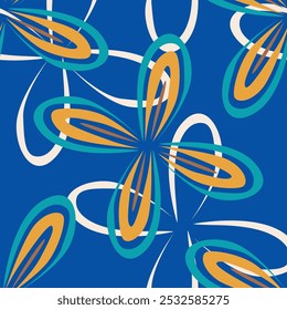 Seamless watercolor floral pattern design