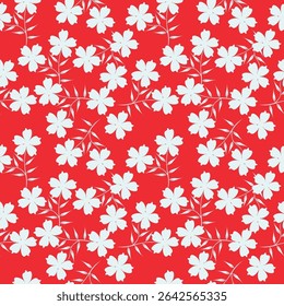 Diseño de patrón floral de acuarela sin costuras