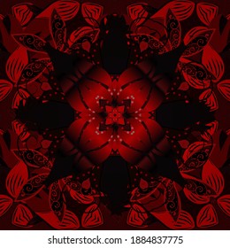 Seamless watercolor floral pattern with flower composition on bright background, perfect for wrappers, wallpapers, postcards, greeting cards, wedding invitations, romantic events, etc.
