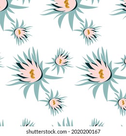 Seamless watercolor floral pattern - green leaves and branches composition on white background, perfect for wrappers, wallpapers, postcards, greeting cards, wedding invitations, romantic events.