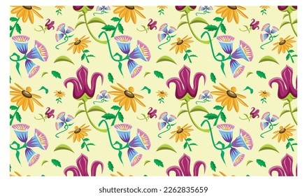 Seamless watercolor floral pattern - pink blush flowers elements, green leaves branches on dark black background; for wrappers, wallpapers, postcards, greeting cards, wedding invites,