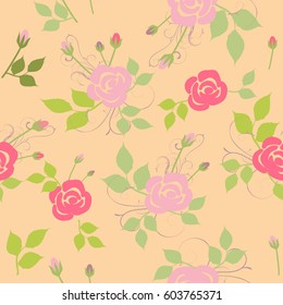 Patrón floral de acuarela sin foco. Fondo del vector