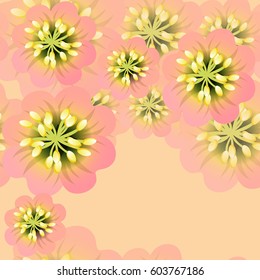 Patrón floral de acuarela sin foco. Fondo del vector