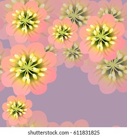 Patrón floral de acuarela sin foco. Fondo del vector