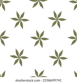 Seamless watercolor flowers pattern on white background. Flowers and leaves. Hand painted color. Floral pattern for design.