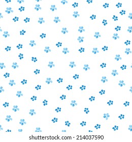 Seamless watercolor flowers pattern. Vector illustration for wallpapers, textile and more.