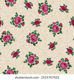 Seamless watercolor pattern with abstract flowers textures. Excellent print for your design and decor.