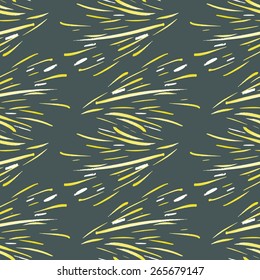 Seamless watercolor pattern with expressive brush strokes. Vector background