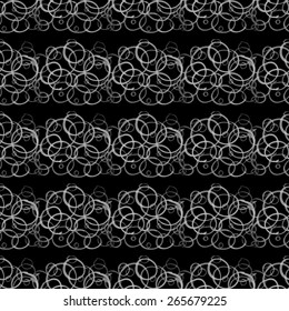 Seamless watercolor pattern with expressive brush strokes. Vector background
