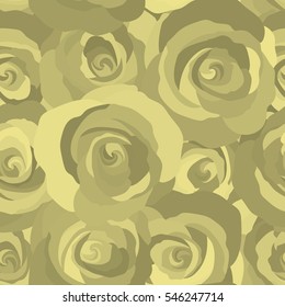 Seamless watercolor pattern with neutral roses. Exquisite pattern for design with rose flowers. Trendy print. Vintage, retro. Beautiful pattern for decoration and design.