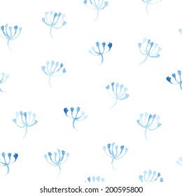 Seamless watercolor pattern. Vector illustration
