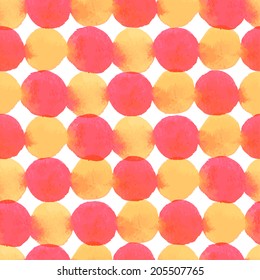 Seamless watercolor pattern. Vector illustration