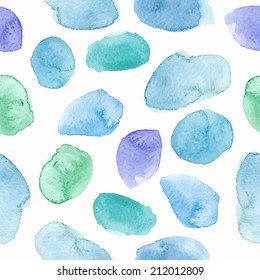 Seamless watercolor pattern. Vector illustration