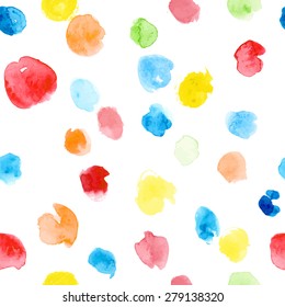 Seamless watercolor pattern. Vector illustration
