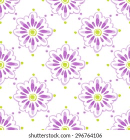 Seamless watercolor pattern. Vector illustration