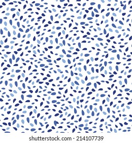 Seamless watercolor rain drops pattern. Vector illustration for wallpapers, textile and more.