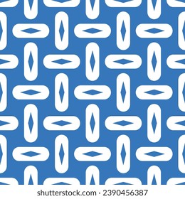 Seamless watercolor retro pattern 60s green on white for craft, textile, wrapping, decorate
