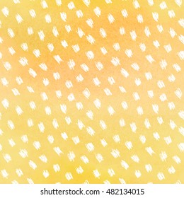 Seamless watercolor vector background. Hand drawing diagonal small scribble.