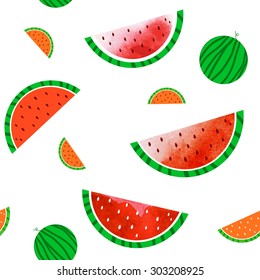 Seamless watermelon pattern