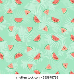 seamless watermelon pattern background
