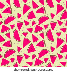seamless watermelon pattern design