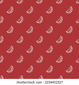 seamless watermelon pattern. vector doodle illustration with watermelon. pattern with watermelon