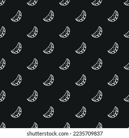 seamless watermelon pattern. vector doodle illustration with watermelon. pattern with watermelon