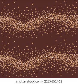 Seamless wave abstract pattern with polka dots. Vector illustration