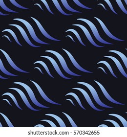 Fondo de onda sin inconvenientes. Patrón de ondas azules abstractas