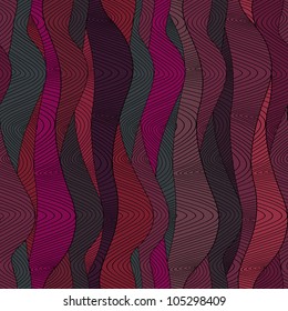 Seamless wave hand-drawn pattern, waves background (seamlessly tiling).Can be used for wallpaper, pattern fills, web page background,surface textures. Gorgeous seamless wave background
