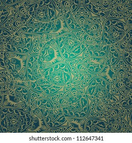 Seamless wave hand-drawn pattern, waves background (seamlessly tiling).Can be used for wallpaper, pattern fills, web page background,surface textures. Gorgeous seamless wave background
