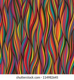 Seamless wave hand-drawn pattern, waves background.Can be used for wallpaper, pattern fills, web page background,surface textures. Gorgeous seamless wave background.