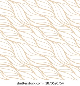 Nahtlose, handgezeichnete Wellenmuster, Wellenhintergrund.Kann für Tapeten, Musterfüllungen, Webseitenhintergrund, Oberflächentexturen verwendet werden. 