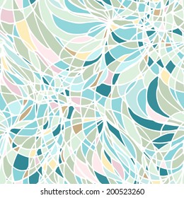 Seamless Wave Hand-drawn Pattern, Waves Background. Can be used for wallpaper, pattern fills, web page background