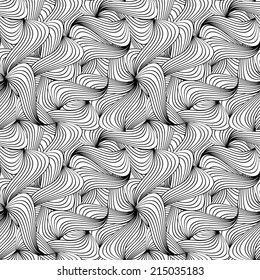 Seamless wave hand-drawn pattern, waves background (seamlessly tiling).Can be used for wallpaper, pattern fills, web page background,surface textures. Gorgeous seamless wave background 