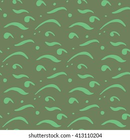 Seamless wave hand-drawn pattern, waves background (seamlessly tiling).Can be used for wallpaper, pattern fills, web page background,surface textures.