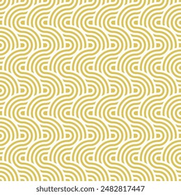 Patrón de fideos instantáneos de onda continua. Abstractas fondo de Vector geométrico para telón de fondo, Fondo de pantalla, tela, diseño de interiores, artesanía y otros, Ilustración vectorial, cultura asiática, geométrica común