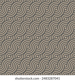 Seamless wave instant noodles pattern. Abstract geometric vector background for backdrop, wallpaper, fabric, interior design, craft and others, vector illustration, Asian culture, common geometric