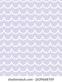 Seamless Wave Line Pattern Vector – Minimal Ocean Water Background Design