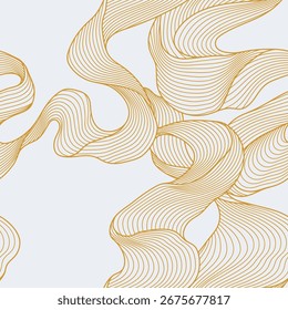 Padrão de onda uniforme. Fundo abstrato com curvas lineares.