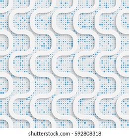 Seamless Wave Pattern. Abstract Ribbon Background. Modern Stripe Wallpaper