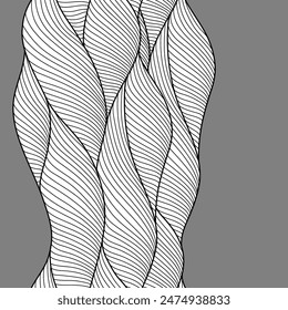 Seamless wave pattern. Background with sea, river or water texture.