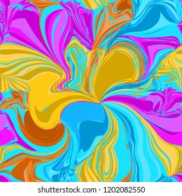 Seamless wave pattern.  Colorful waves backdrop.